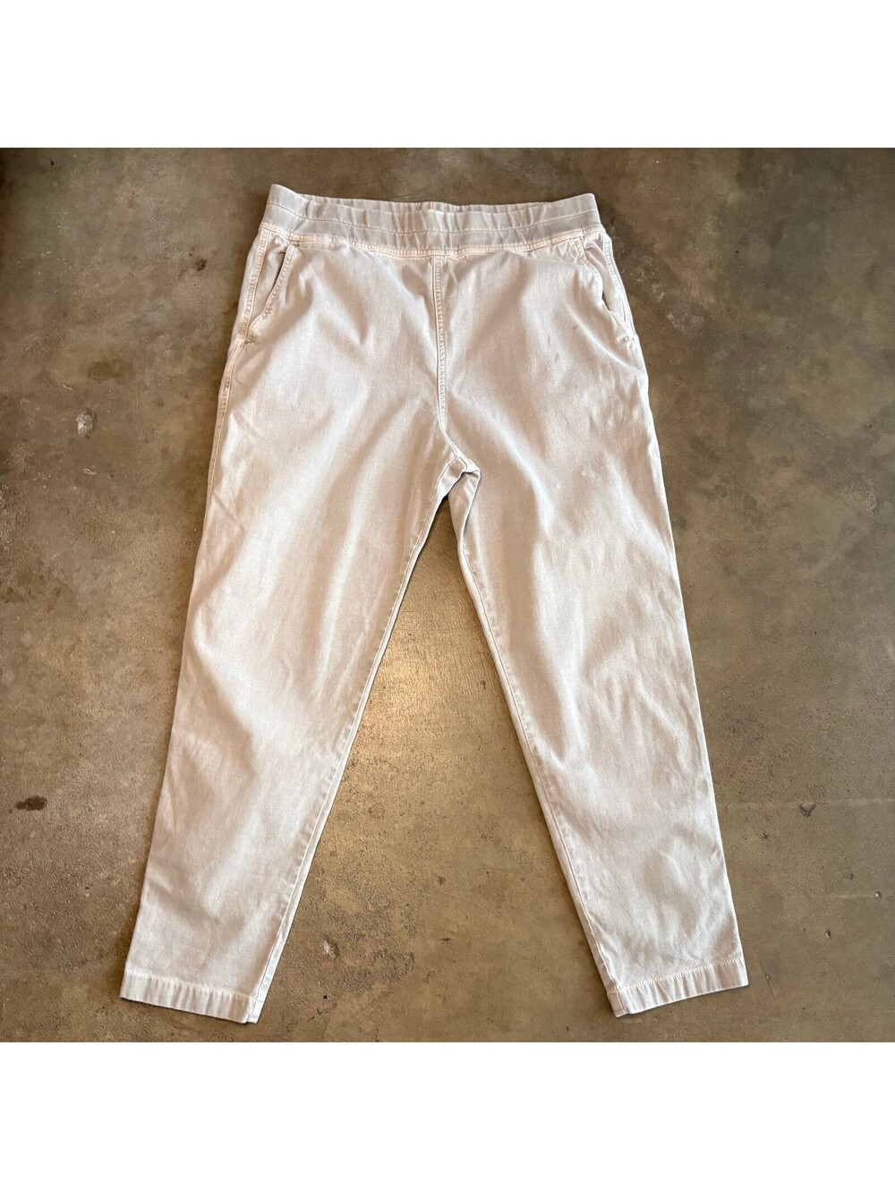 James Perse Women's Beige Cotton Blend Casual Jogger Pants Size 2